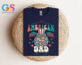 Father's Day Gifts Retro American Dad T Shirt Hoodie Sweater, 4th of July Shirt Funny, Gift For Dad, Mens 4th of July...