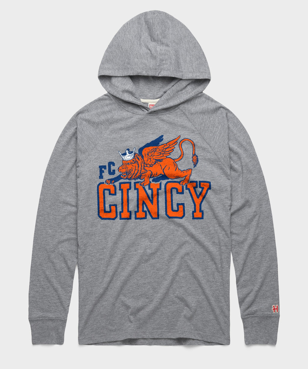 FC Cincy Lion And Crown Lightweight Hoodie