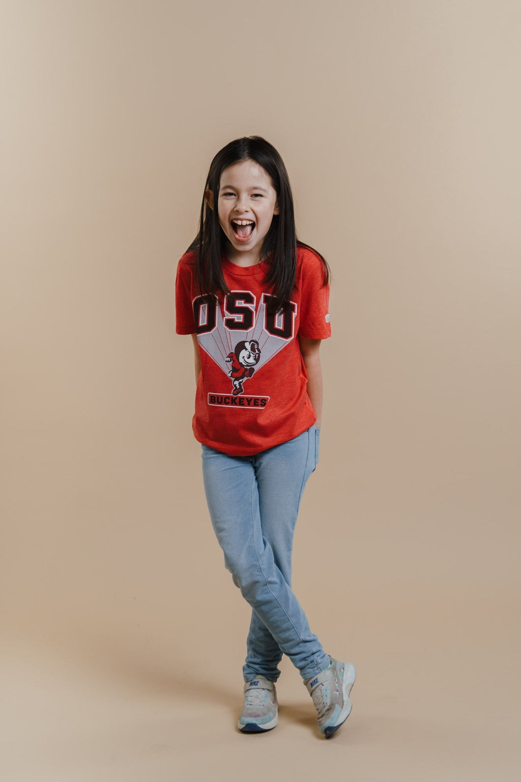 Ohio State Retro Brutus Youth Tee Style001 Hoodie, Sweatshirt | PureTeeCo.com (Image 2)