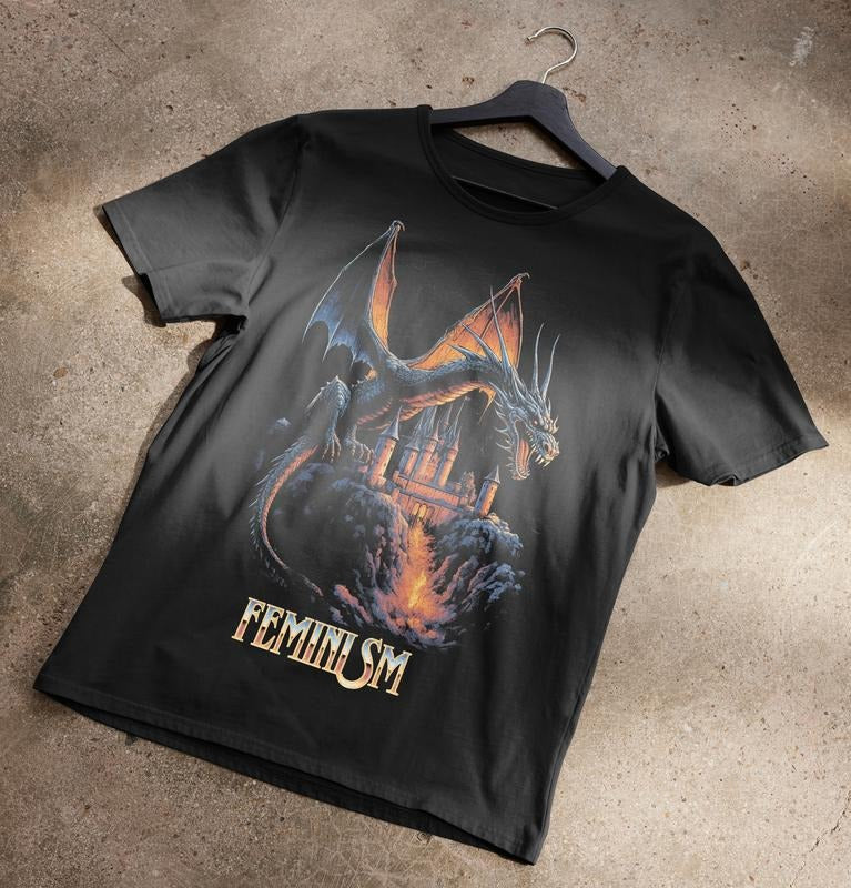 Feminism Dragon Fantasy  T-shirt, sweater and Hoodie Sweatshirt | PureTeeCo.com