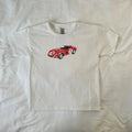 Ferrari Car Baby Tee, Racing, vintage, Car lovers, y2k clothing, Pinterest, retro, Race Car, 90s style baby tee,...