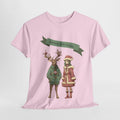 Festive Anime Cartoon T-Shirt for Anime Lovers - Perfect Holiday Gift, Unisex Size, Medium-heavy Fabric
