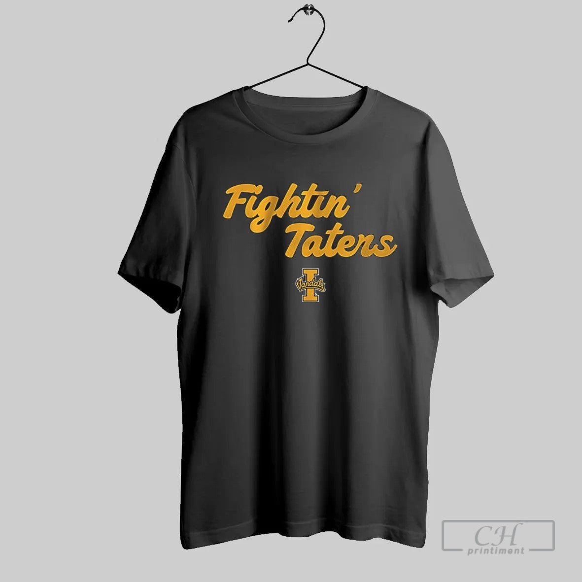 Fightin_ Taters Idaho Vandals Mascot Football Team T Shirt