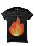Fire Emoji Black T-Shirt Hoodie, Sweatshirt | PureTeeCo.com
