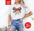 Firefighter Coquette Bow Gildan, Trendy Bow Women's Tee, Cute Women's Tshirt Plus Sizes Hoodie, Sweatshirt | PureTeeCo.com