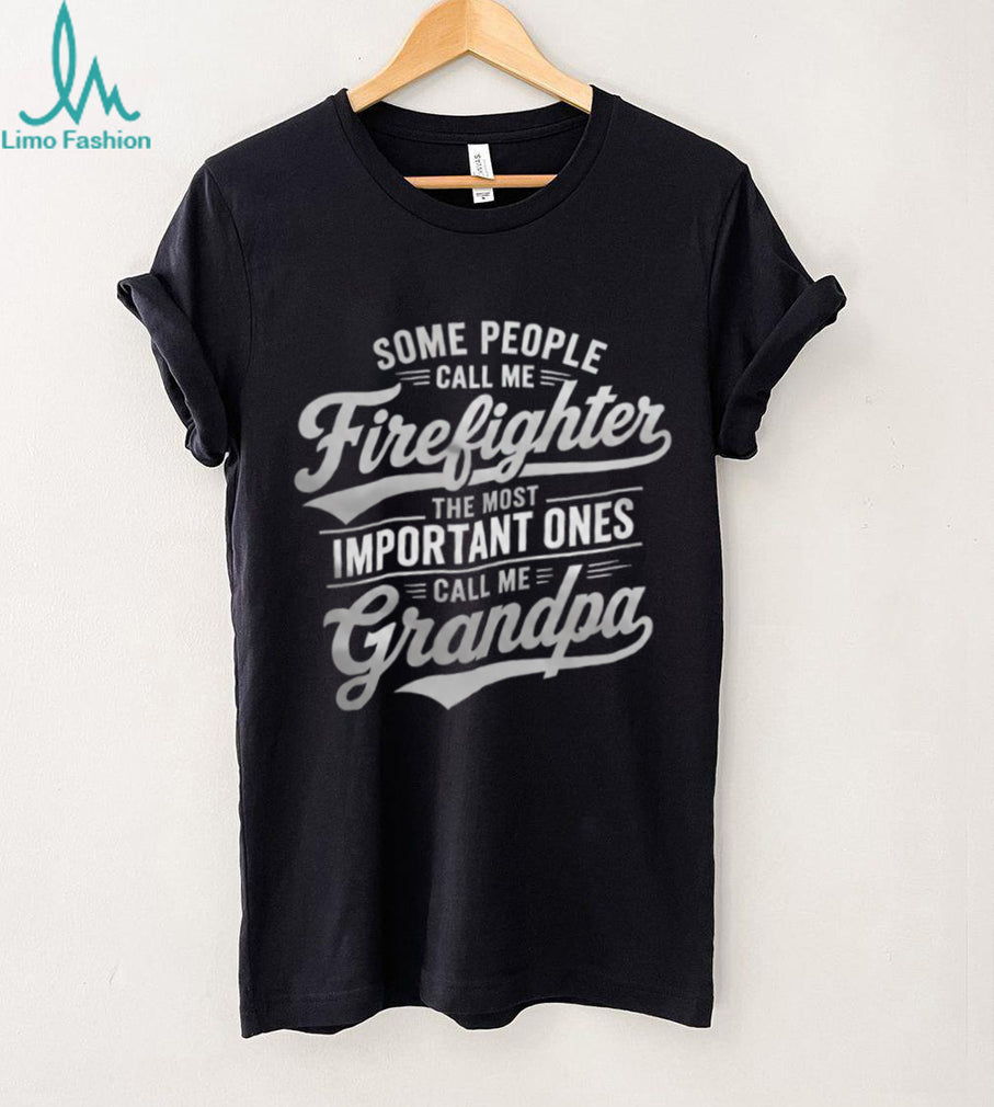 Firefighter Grandpa Fire Department Hero Family Shirt