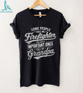 Firefighter Grandpa Fire Department Hero Family Shirt
