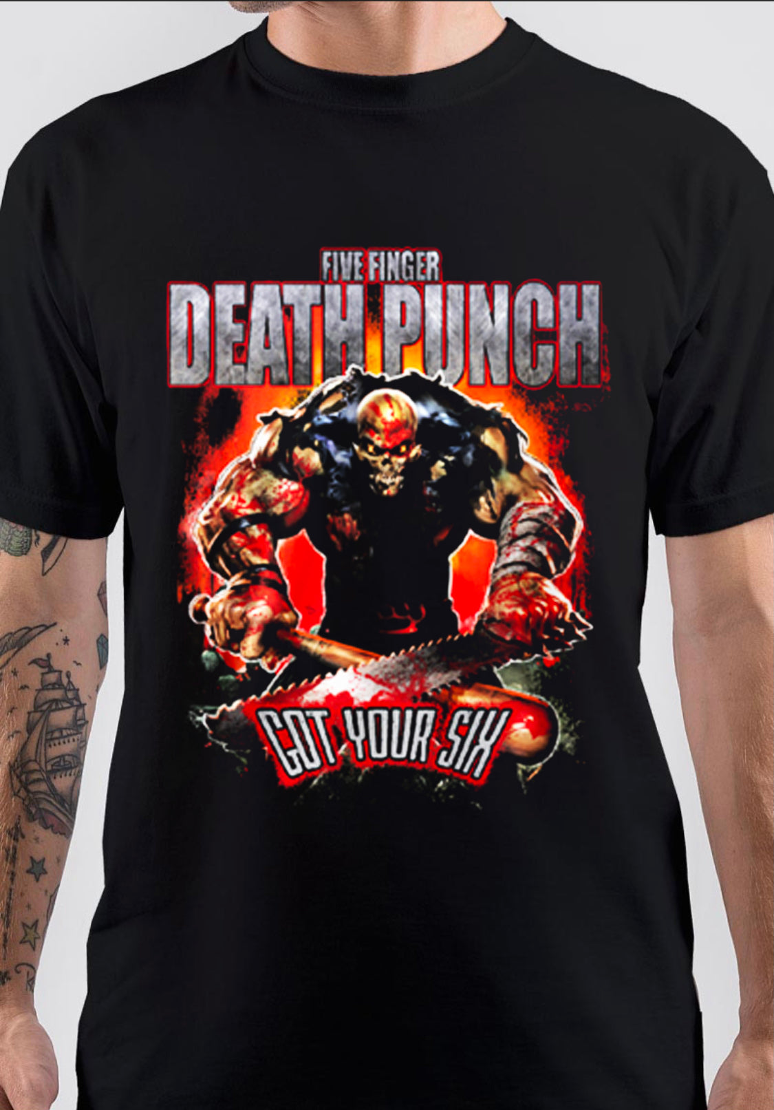 Five Finger Death Punch Got Your Six T-Shirt Style001 Hoodie, Sweatshirt | PureTeeCo.com