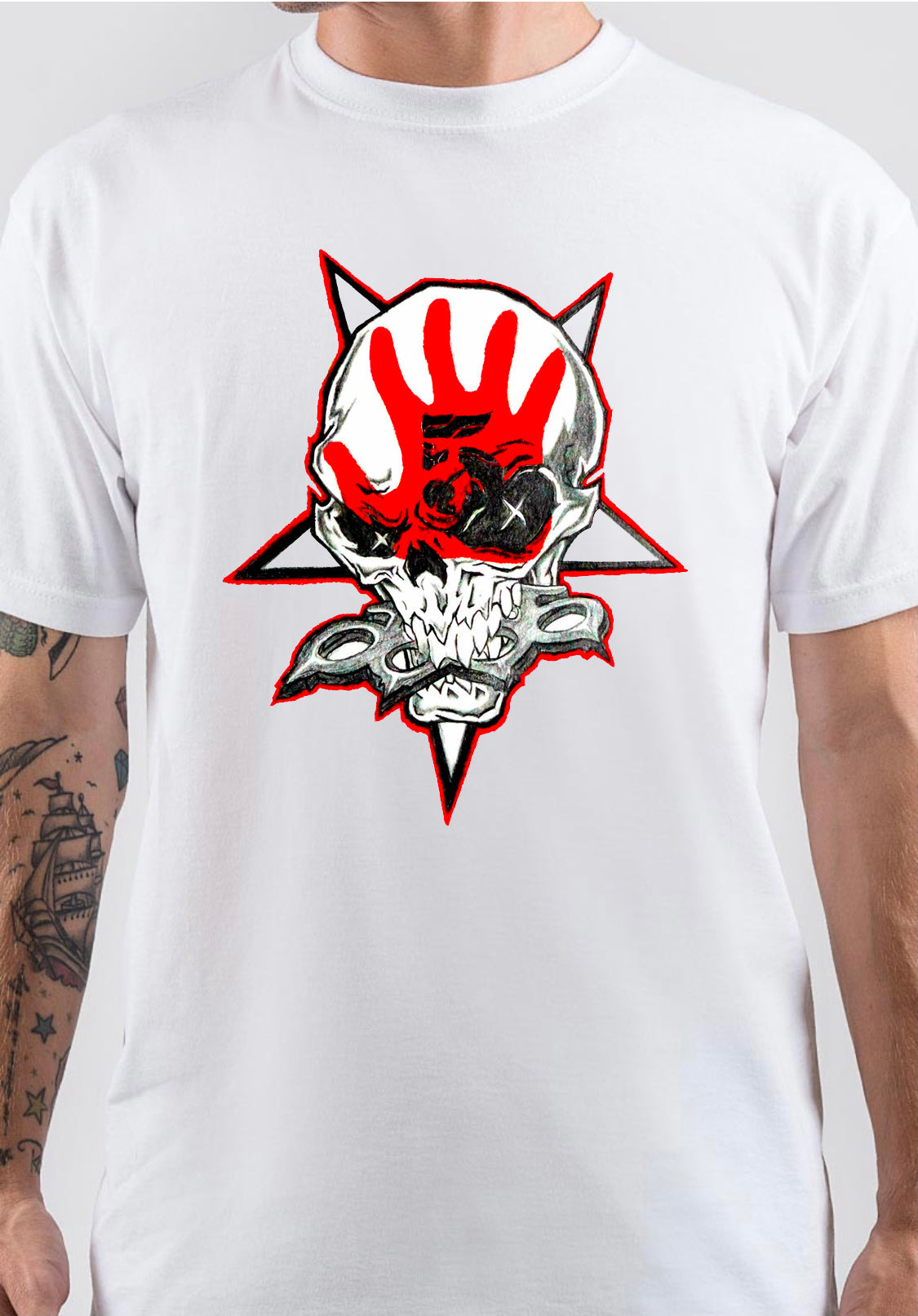 Five Finger Death Punch Skull T-Shirt Hoodie, Sweatshirt | PureTeeCo.com