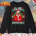 Fiyero All I Want For Christmas Is Jonathan Bailey ugly Christmas shirt