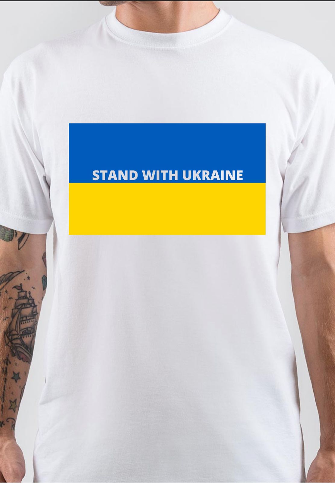 Flag Of Ukraine T-Shirt Style001