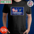 Flag of the United States and State Of Oregon 1859 for Trump shirt