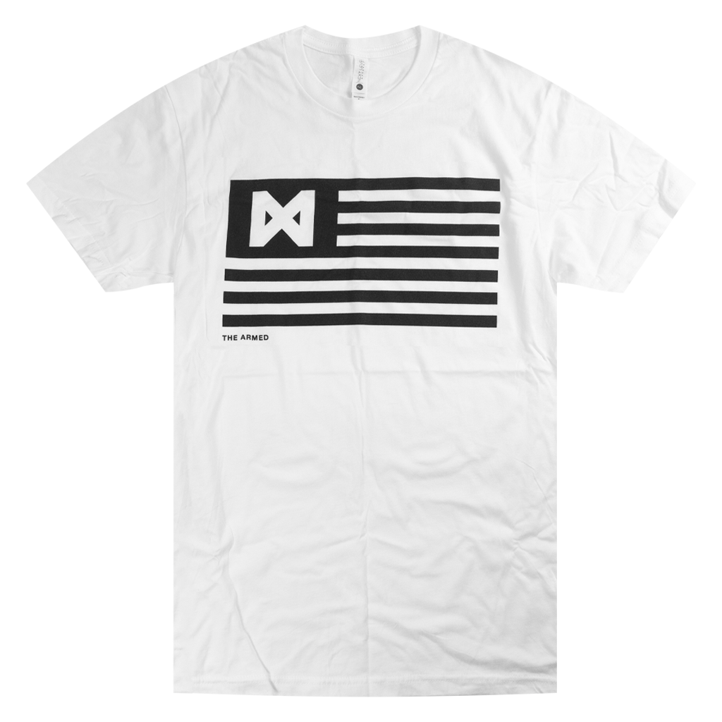 Flag White T-Shirt Hoodie, Sweatshirt | PureTeeCo.com (Image 1)