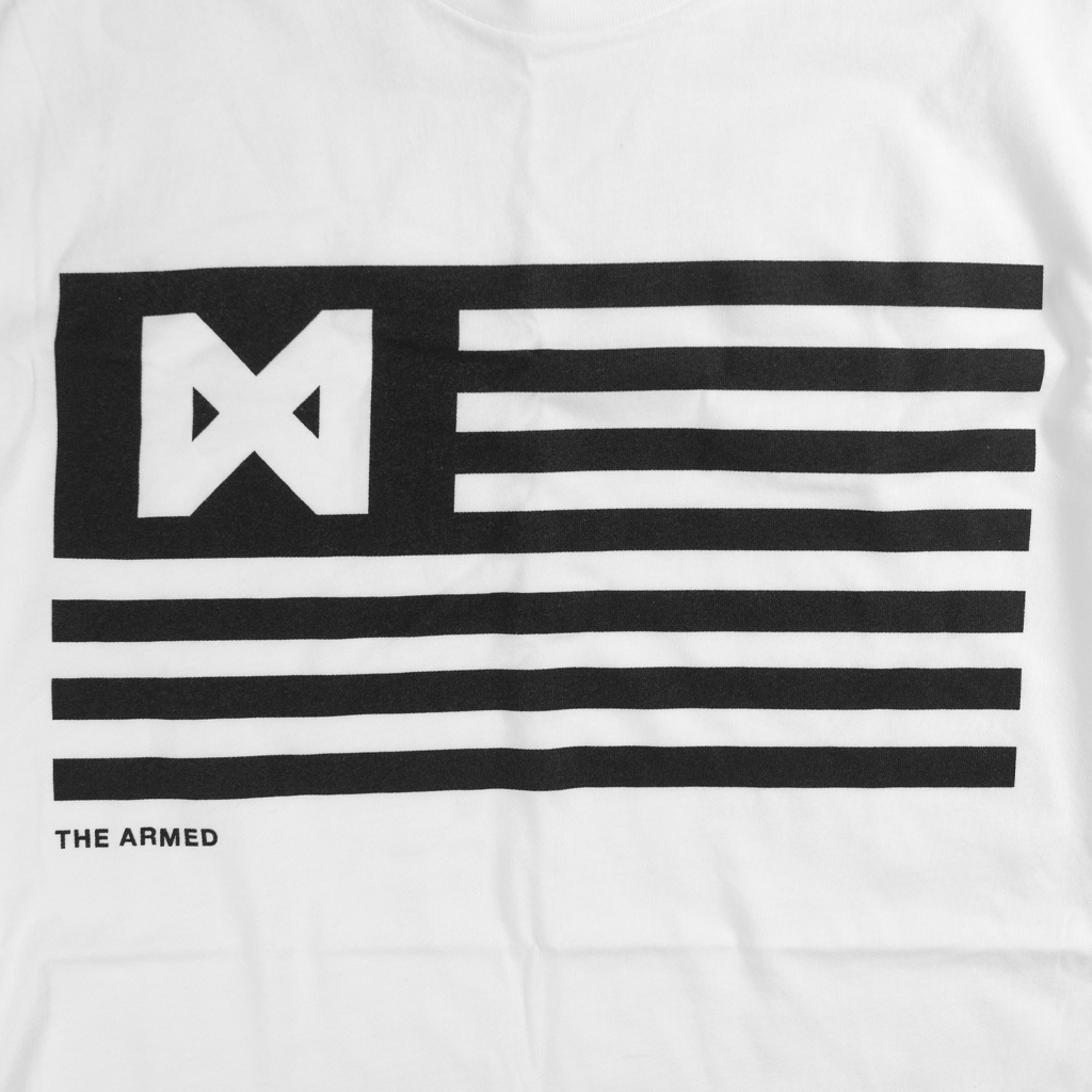 Flag White T-Shirt Hoodie, Sweatshirt | PureTeeCo.com (Image 2)