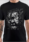 Flaming Tiger Black T-Shirt Hoodie, Sweatshirt | PureTeeCo.com