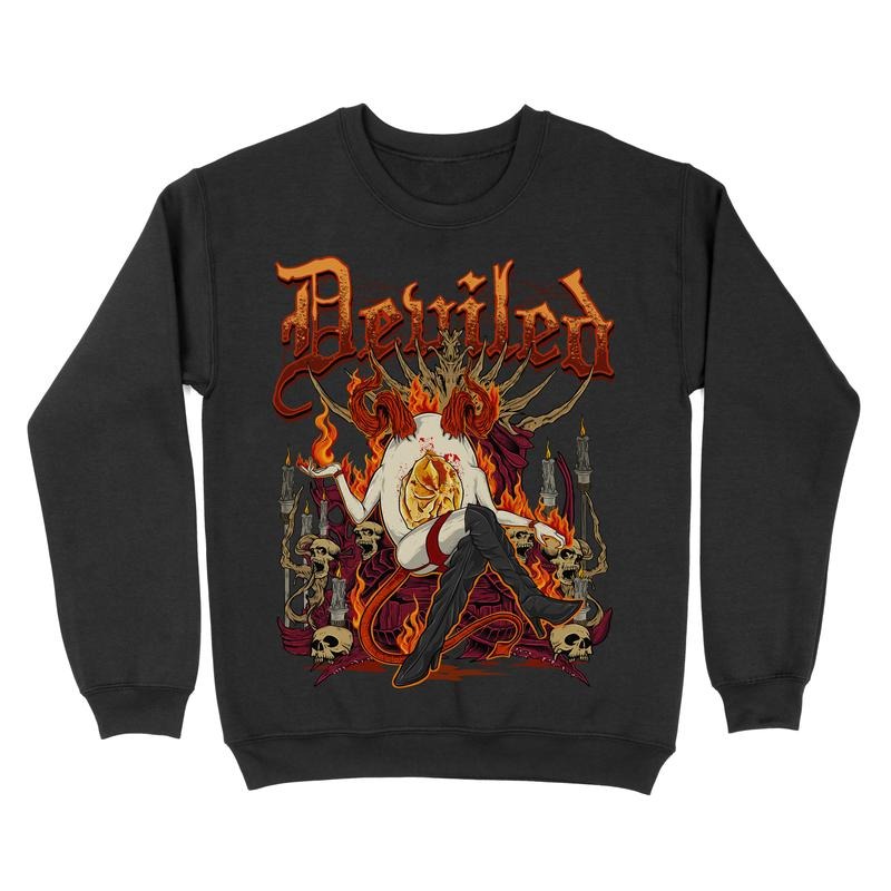 Fleece Crewneck Sweatshirt - Deviled Eggs Graphic T-Shirts, Hoodie | PureTeeCo.com