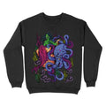 Fleece Crewneck Sweatshirt - Zombie Mermaid Graphic T-Shirts, Hoodie | PureTeeCo.com