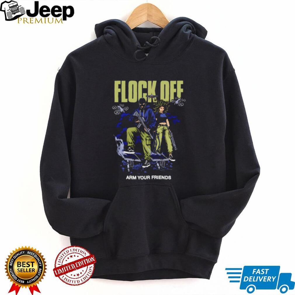 Flock Off Arm Your Friends Medusa and Soldier Tactical shirt