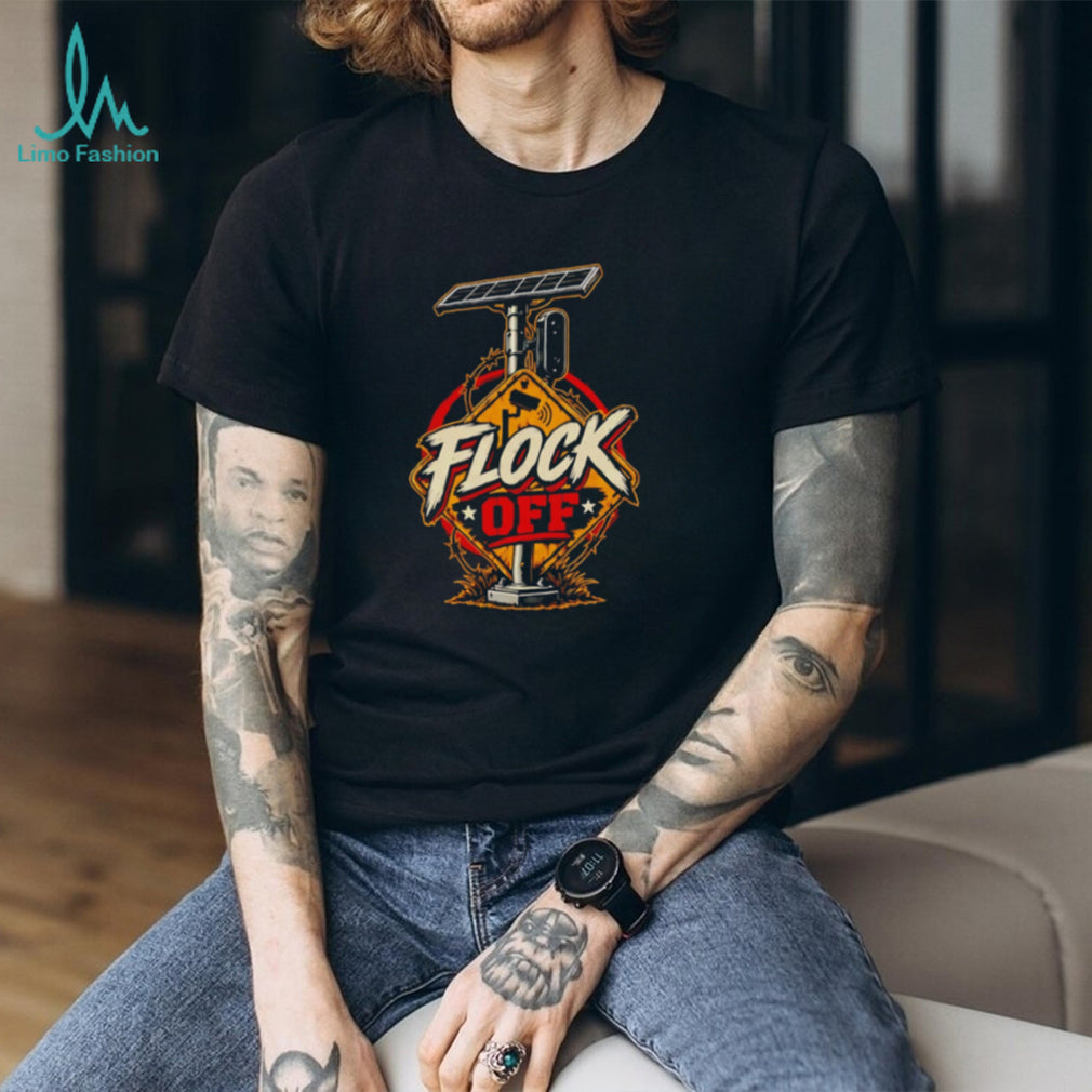 Flock Off Surveillance Camera Anti Surveillance Patriotic shirt