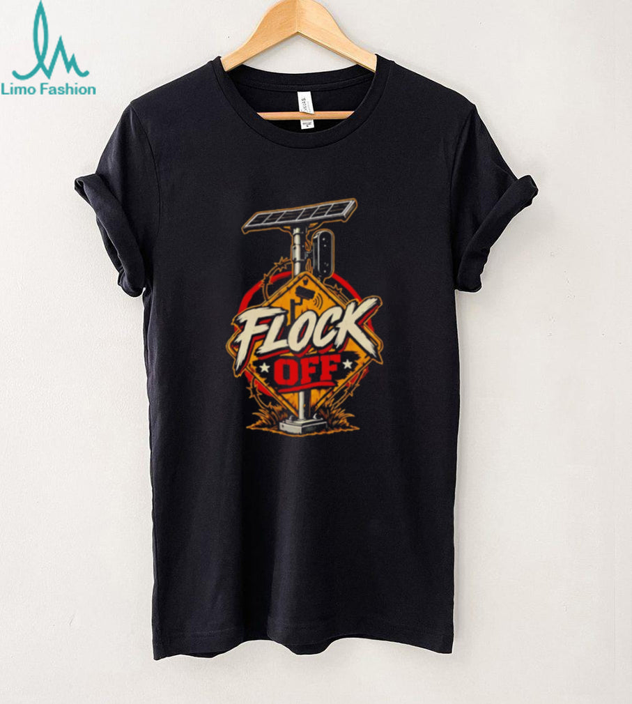 Flock Off Surveillance Camera Anti Surveillance Patriotic shirt