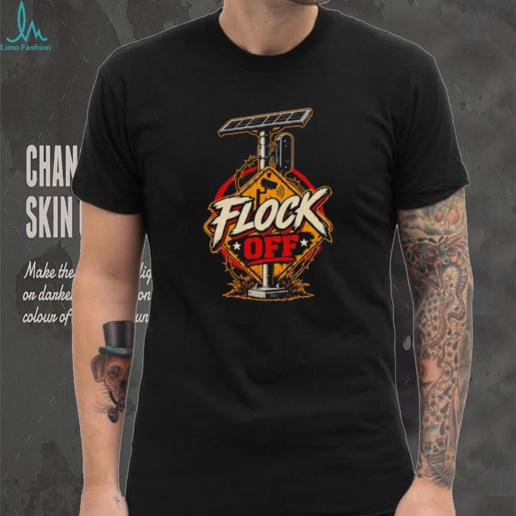 Flock Off Surveillance Camera Anti Surveillance Patriotic shirt