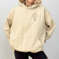 Floral Cross Hoodie, Faith Based Christian Sweaters for Girls, Christian Hoodies, Religious Tops, Jesus Apparel,...