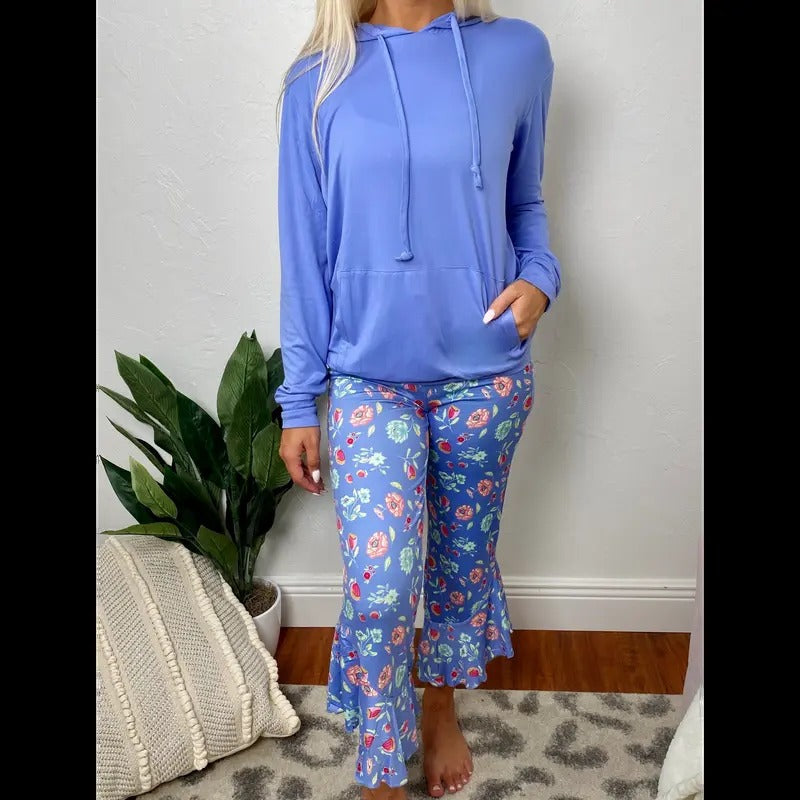 Floral Flounce Pajama Set T-Shirts, Hoodie, Sweatshirt | PureTeeCo.com