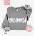 Floral Mawmaw Comfort Colors Sweatshirt, Cute Spring Grandma Sweater, Coquette Mawmaw Crewneck T-Shirts, Hoodie