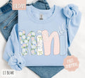 Floral Nini Sweatshirt, Cute Spring Grandma Sweater, Coquette Flower Crewneck, Mother's Day, Gift for Her T-Shirts, Hoodie