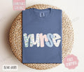 Floral Nurse Comfort Colors Shirt, Cute Spring RN Tshirt, Coquette Nursing Tee Hoodie, Sweatshirt | PureTeeCo.com