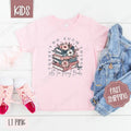 Floral Too Many Books Kids Shirt - Bookish Children's Tshirt - Cute Youth Tee Gildan Hoodie, Sweatshirt | PureTeeCo.com