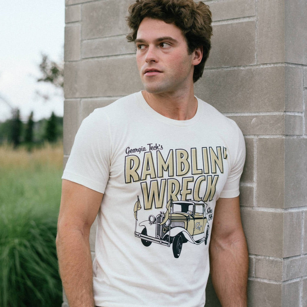 Georgia Tech Ramblin' Wreck Vintage Tee Style001 Hoodie, Sweatshirt | PureTeeCo.com (Image 2)
