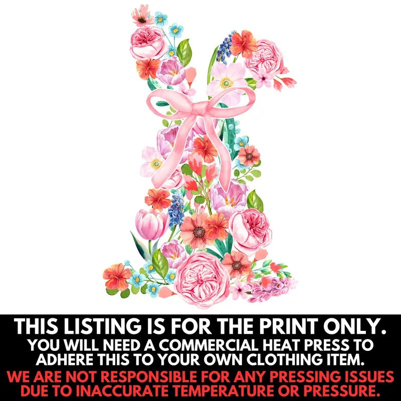 Flower Garden Bunny Print - PRINT ONLY T-Shirts, Hoodie, Sweatshirt | PureTeeCo.com