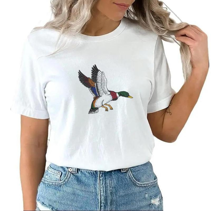 Flying Mallard Duck Unisex T-shirt Hunting Season 2025 Sweatshirt Hoodie Retro | PureTeeCo.com