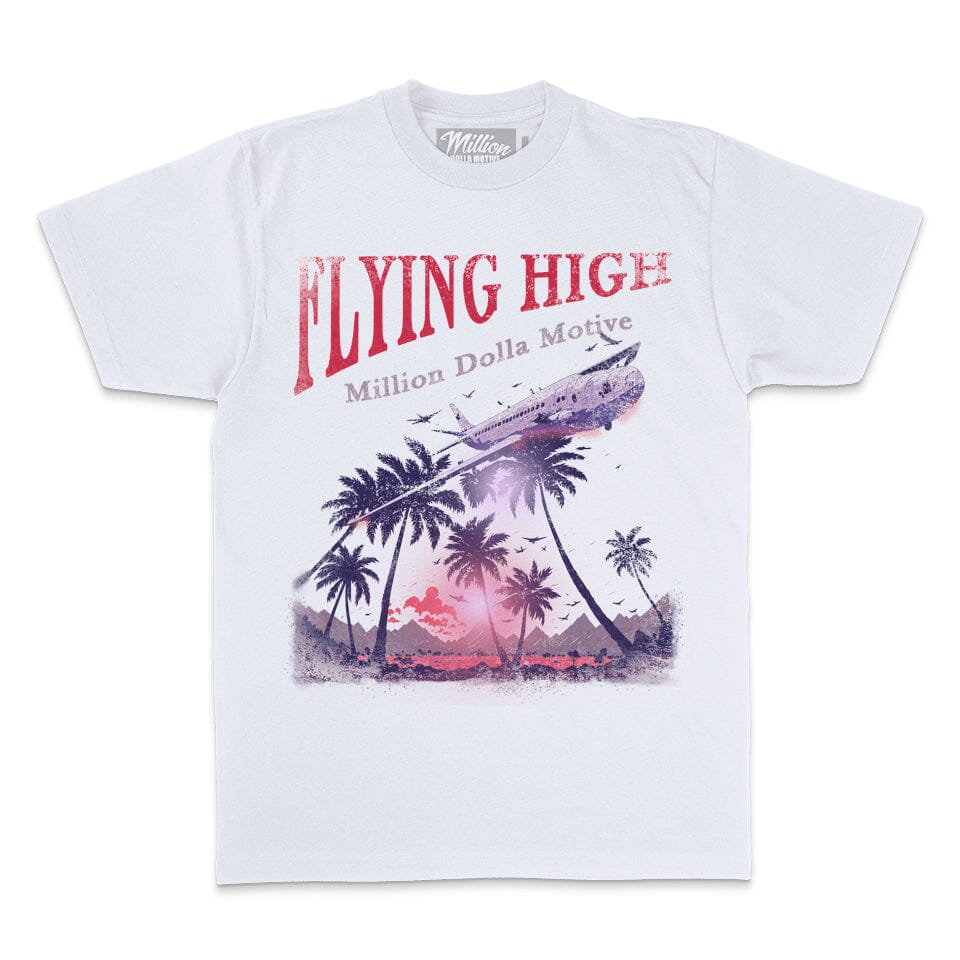 Flying High - Plum Purple on White T-Shirt Hoodie, Sweatshirt | PureTeeCo.com