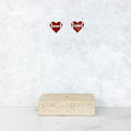 Football Heart Stud Earrings *Final Sale* T-Shirts, Hoodie, Sweatshirt | PureTeeCo.com