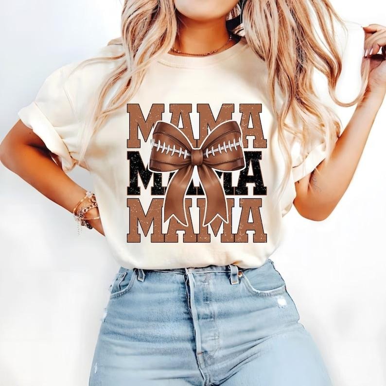 Football Mama, Coquette Football, Football Bow, Football Mom, Game Day, Fall Football, Football Season, Sports Tshirt...