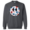 Fourth Of July Stars Happy Face Sweatshirt 'NLB' T-Shirts, Hoodie | PureTeeCo.com