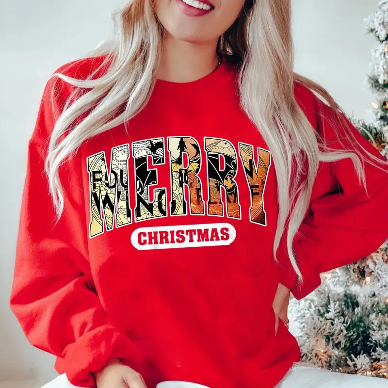 Fourth Wing Christmas Sweatshirt, Fantasy Book Lover Hoodie, Xaden Riorson, Violet Sorrengail, Christmas Bookworm...