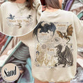 Fourth Wing Dragon Sweatshirt, Hoodie Dragon Rider Violent Little Thing, Tairn & Andarna Dragon TShirt, Basgiath War...