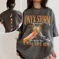 Fourth Wing Series T-Shirt For Fan, Brave The Dark Onyx T Shirt, Dragon Lover Tee, Gift For Book Lover Cotton Crewneck...
