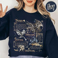 Fourth Wing Species Sweatshirt, Wyvern Dragon Sweatshirt, Tairn Sweatsshirt, Gryphon Sweatshirt, Dragon Rider Clothes,...