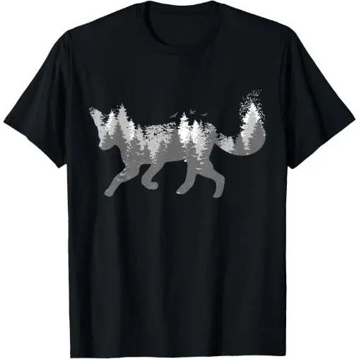 Fox Forest Nature Outdoor Hiking Camping Hunting Gift T-Shirt Made in USA Hoodie, Sweatshirt | PureTeeCo.com