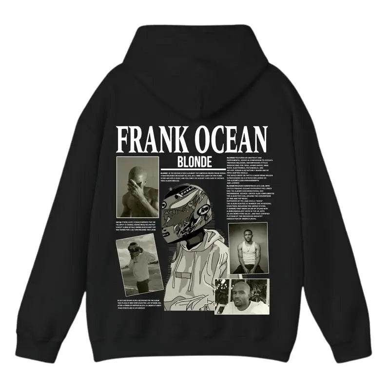 Frank Ocean BLOND Crewneck Sweatshirt T-shirt Hoodie, Y2k Style Menswear T-Shirt Underwear Cotton | PureTeeCo.com