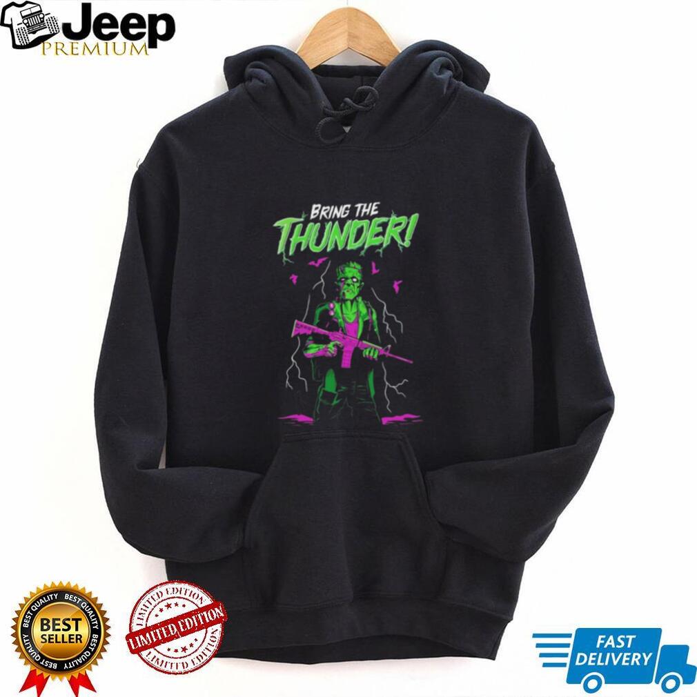 Frankenstein Monster Bring the Thunder Horror shirt