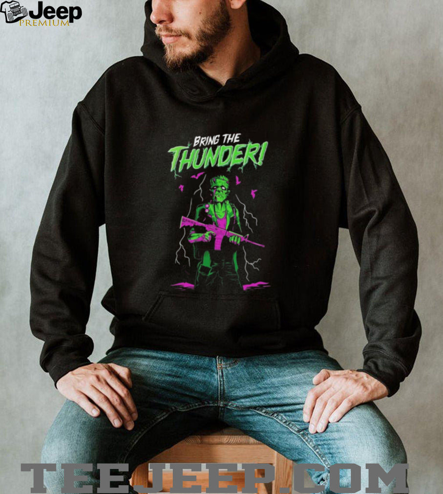 Frankenstein Monster Bring the Thunder Horror shirt