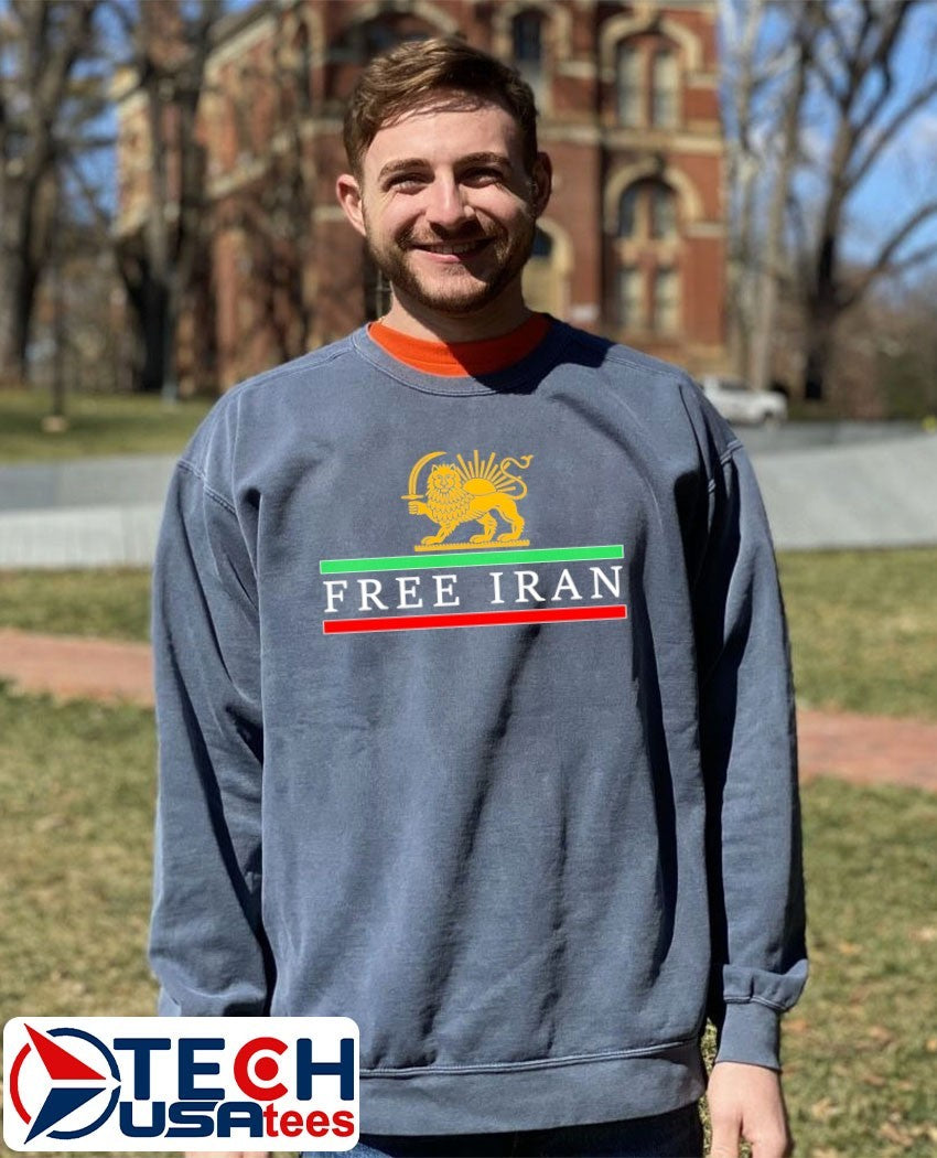 Free Iran Lion and Sun logo shirt