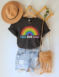 Free Mom Hugs Shirt, Pride Month TShirt, LGBTQ Mom T-Shirt, LGBT Ally Clothing, Protect Trans Kids Top, Rainbow Pride...