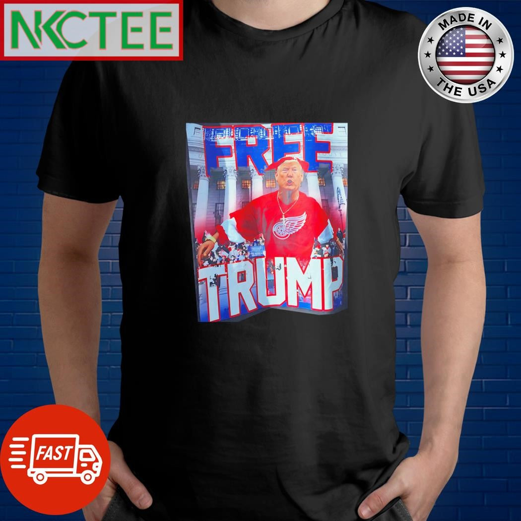 Free Trump Detroit Red Wings shirt