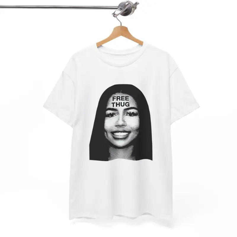 Free thug t-shirt Unisex, Thug Y2K, Hip Hop Streetwear Clothing, Vintage Graphic Tee T-Shirt, Grahpic tees, Cotton...